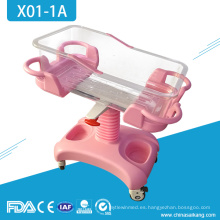 X01-1A Hospital Infant Medical ABS Cuna de plástico para bebés